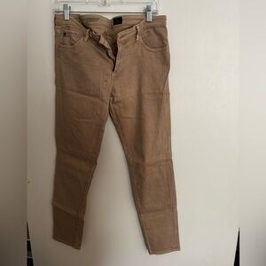 AG taupe skinny jeans - size 31